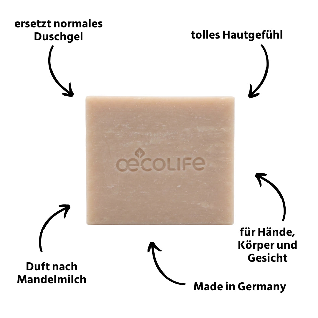oecolife-k-rperpflege-feste-naturseife-mandelmilch-100g-handgemacht image 2