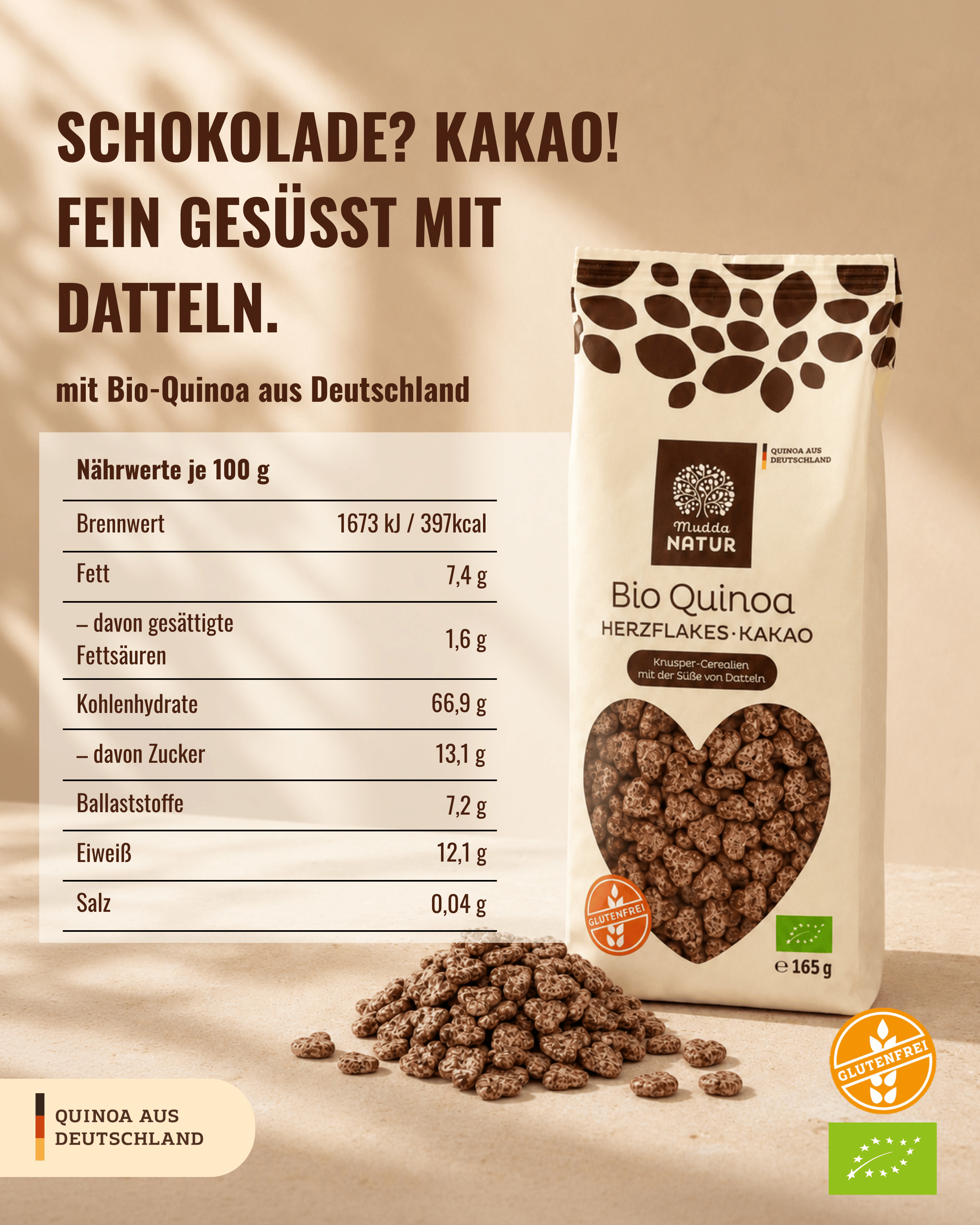 mudda-bio-quinoa-herzflakes-kakao-m-sli-ohne-zucker image 3