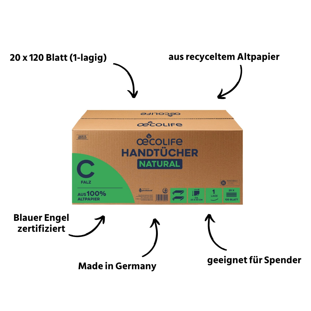 oecolife-hygienepapiere-handt-cher-natural-c-falz-2400-blatt image 2