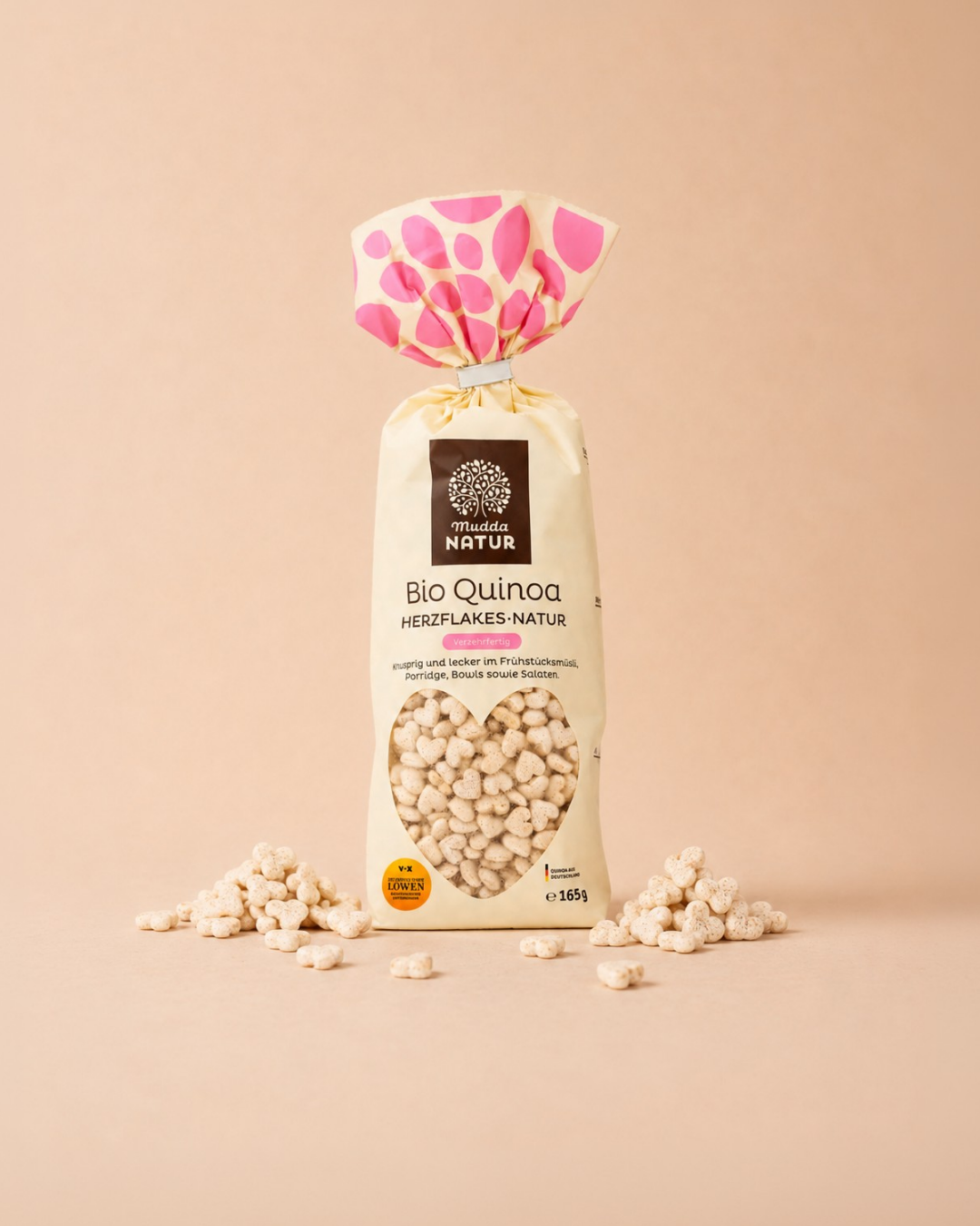 mudda-bio-quinoa-herzflakes-natur-flakes-glutenfrei image 1