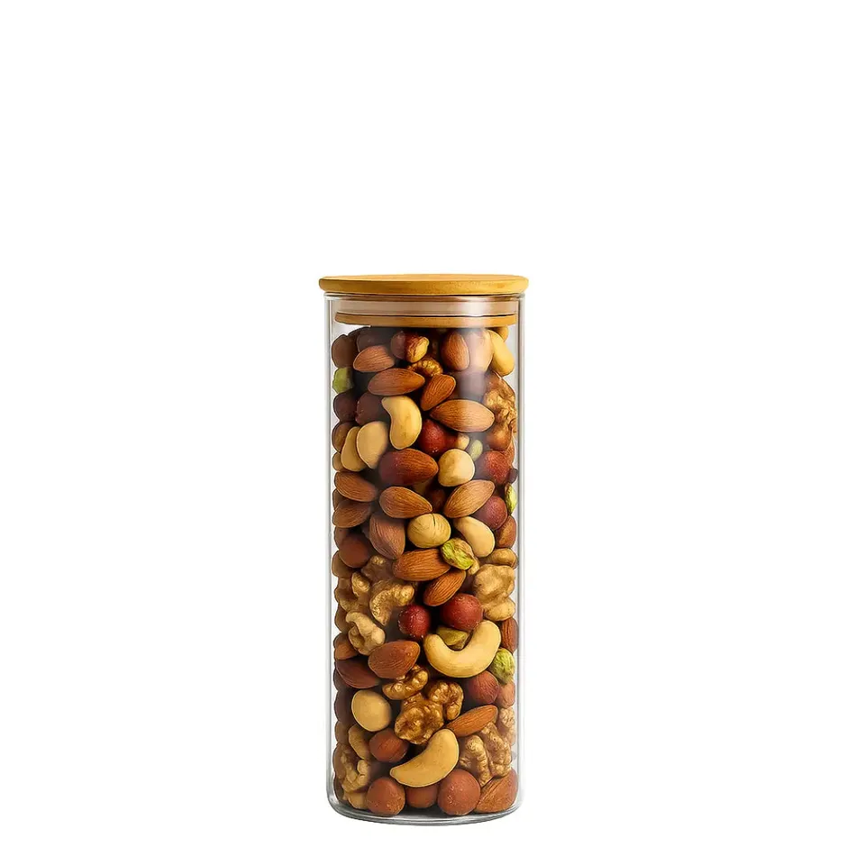 oecolife-vorratsglas-mit-bambusdeckel-400-ml-borosilikatglas image 1
