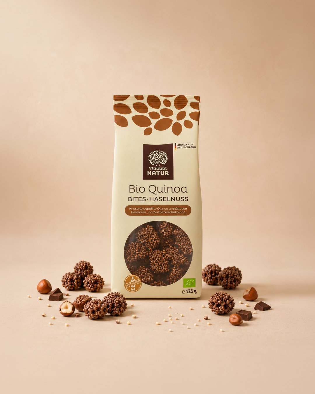 mudda-quinoa-bites-haselnuss-snack-schokoladig-bio image 1