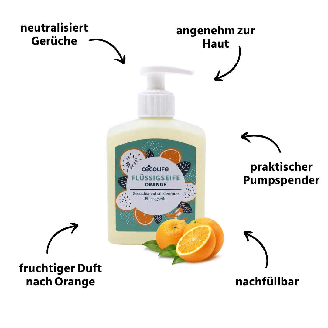 oecolife-k-rperpflege-fl-ssigseife-orange-handseife-300-ml image 2