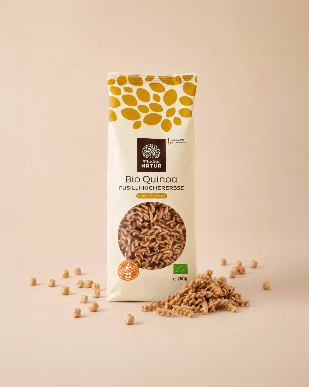 mudda-bio-quinoa-fusilli-kichererbse-250g-glutenfrei image 1