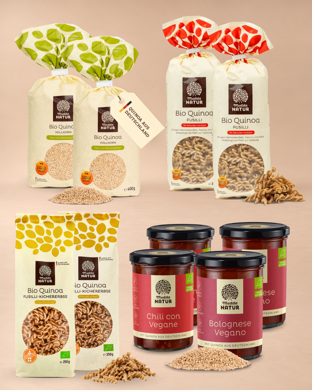 mudda-favoriten-bio-quinoa-set-10-teilig-vegan-glutenfrei image 1