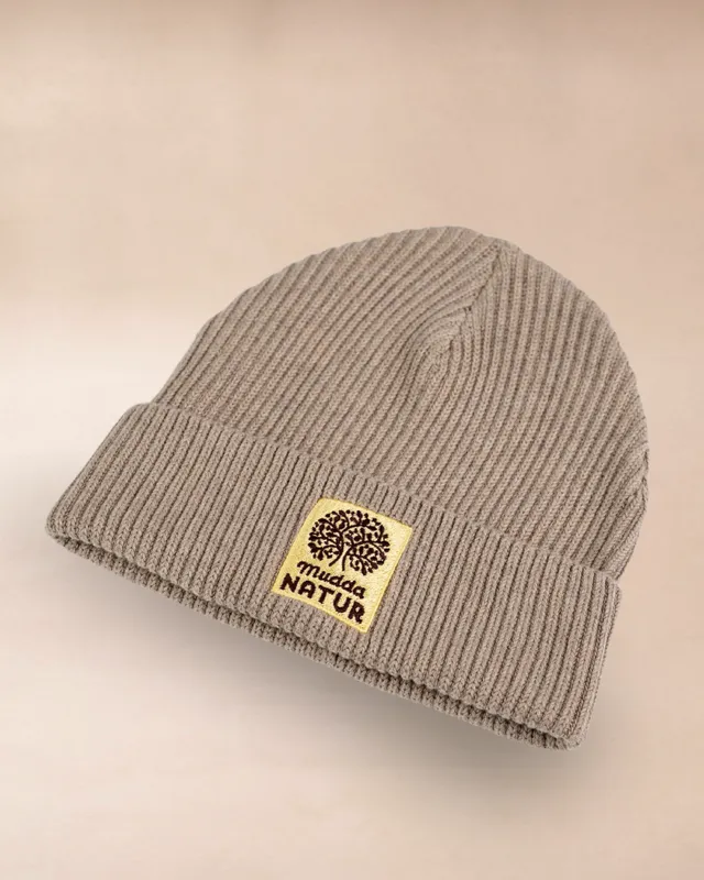 mudda-bio-baumwollm-tze-sand-beanie-unisex image 1