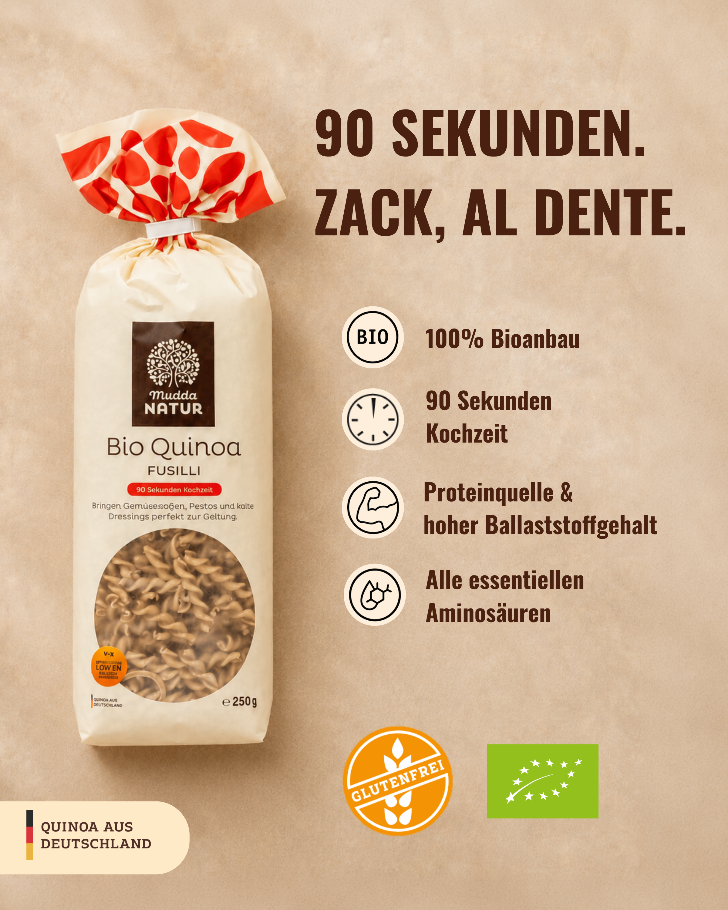 mudda-bio-quinoa-fusilli-mit-hirse-pasta-glutenfrei image 2