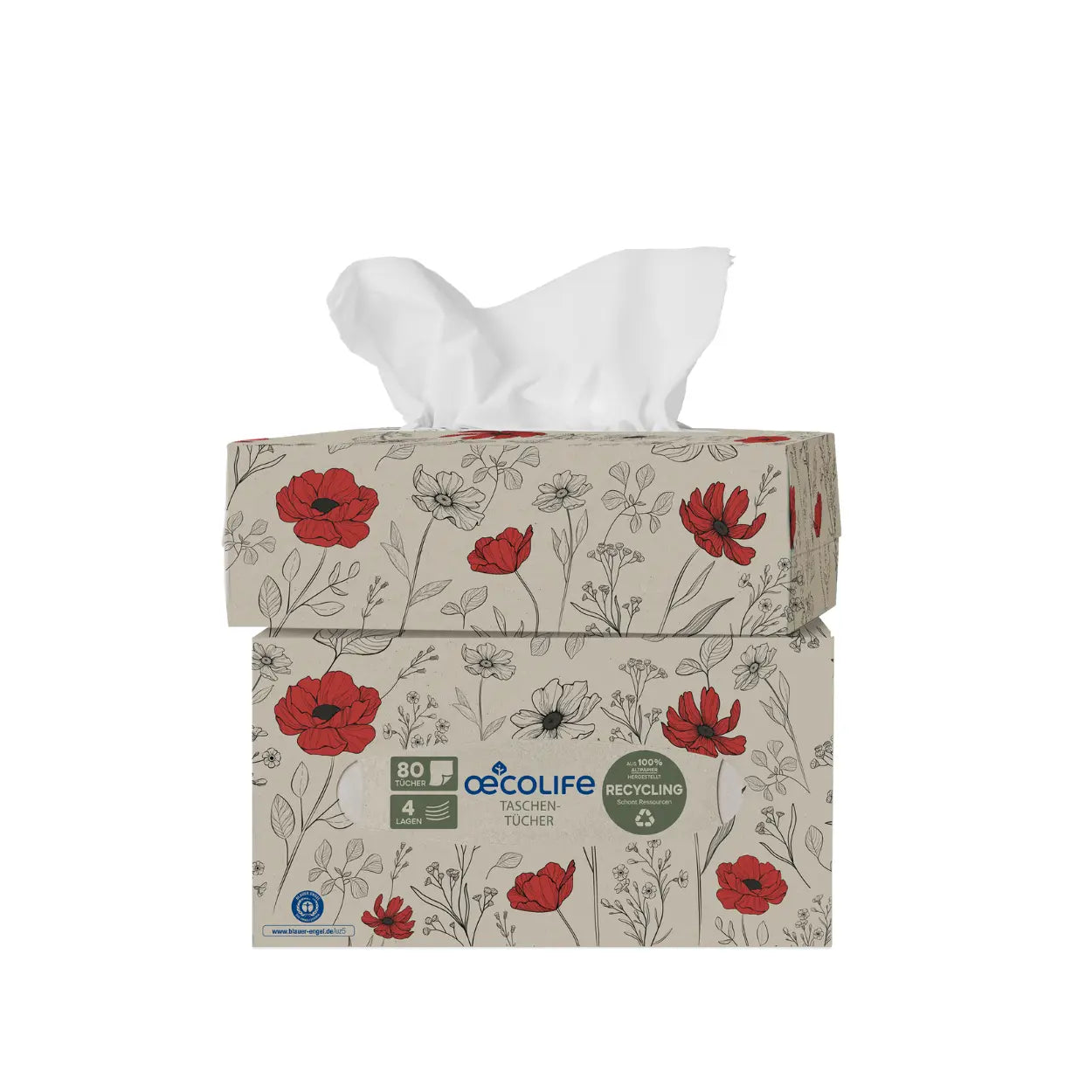 oecolife-poppy-flowers-taschent-cher-box-recycling-4-lagig image 3