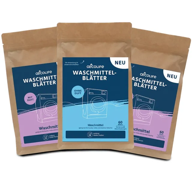 oecolife-waschmittel-bl-tter-set-3er-pack-60-w-schen-duft image 1