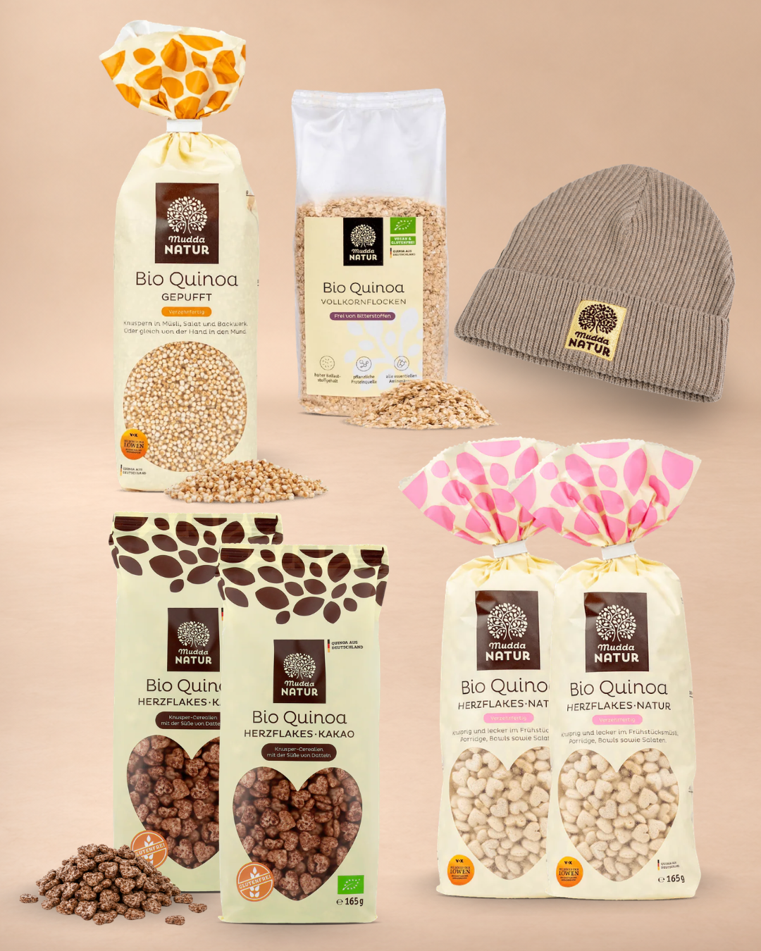 mudda-knusper-kuschel-bio-quinoa-set-m-tze-khaki image 6