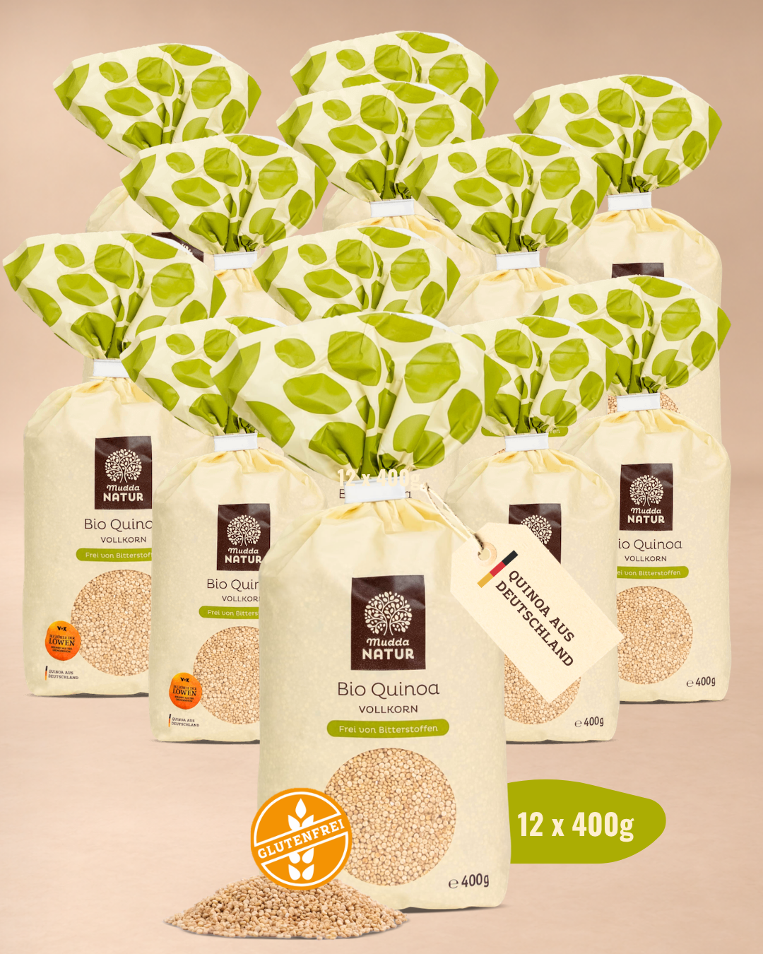 mudda-vollkorn-quinoa-12x400g-bio-aus-deutschland image 1