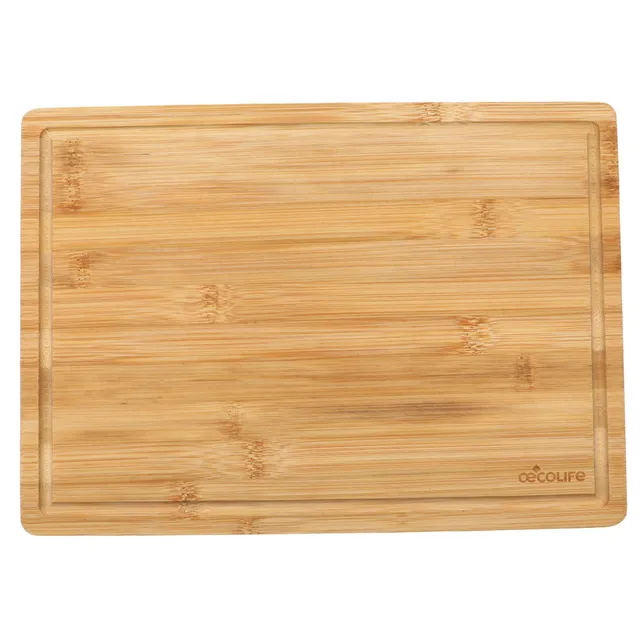 oecolife-schneidebrett-bambus-35x25-cm-mit-saftrille image 1