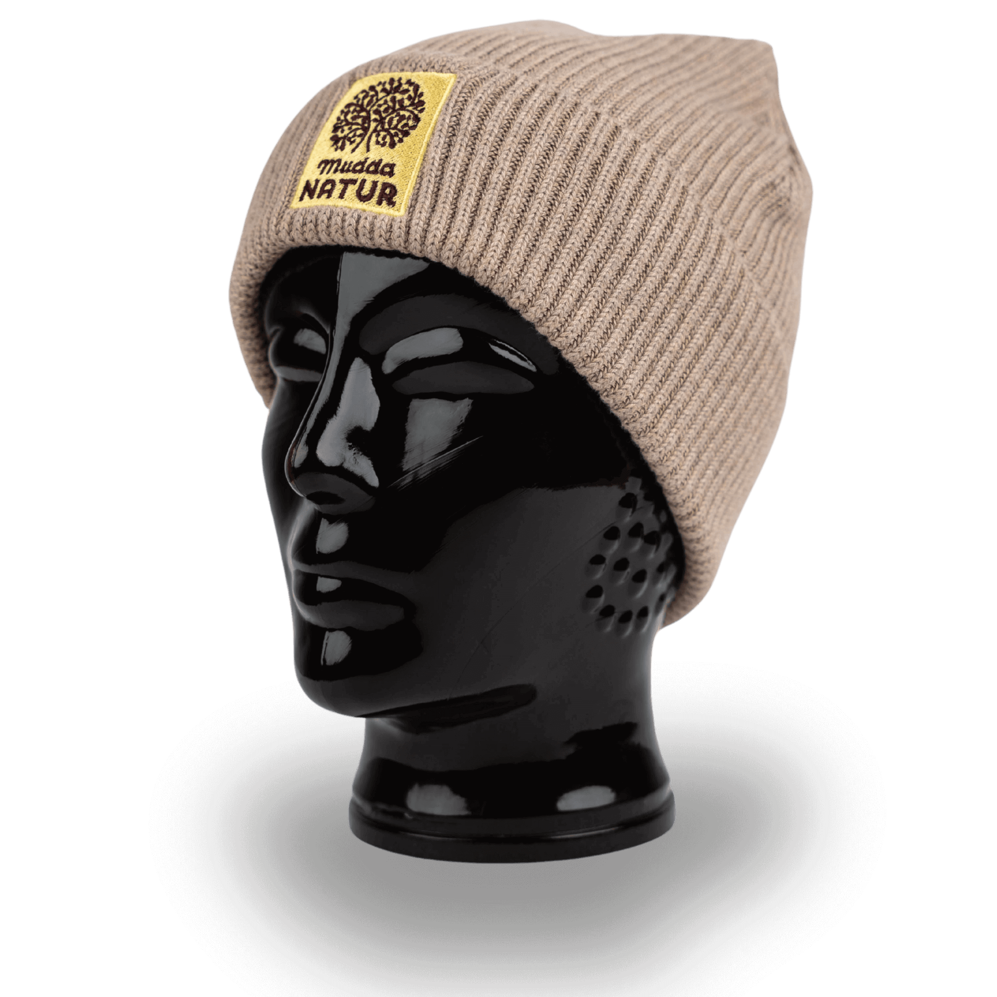 mudda-bio-baumwollm-tze-sand-beanie-unisex image 2