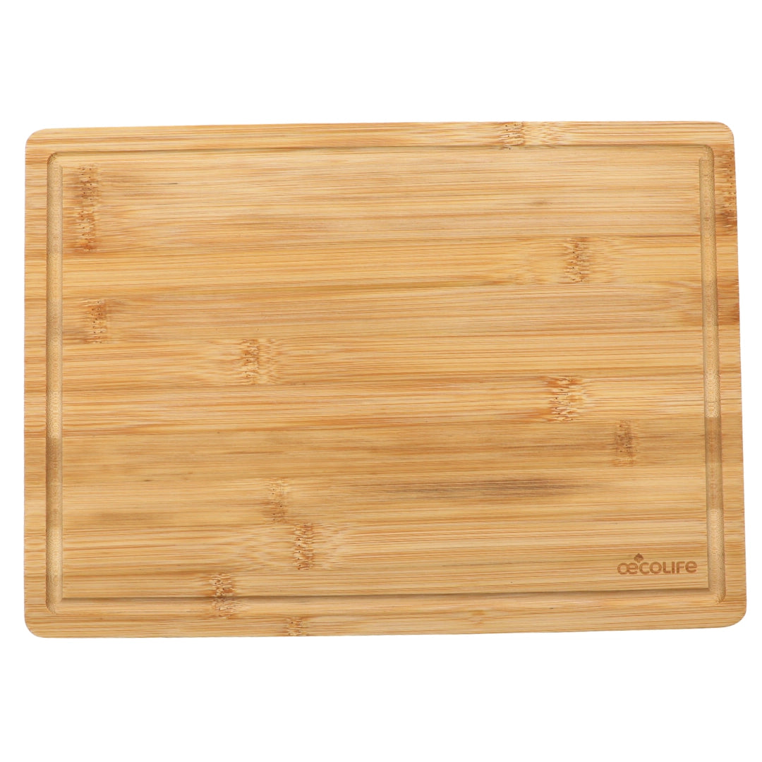 oecolife-schneidebrett-bambus-35x25-cm-mit-saftrille image 1