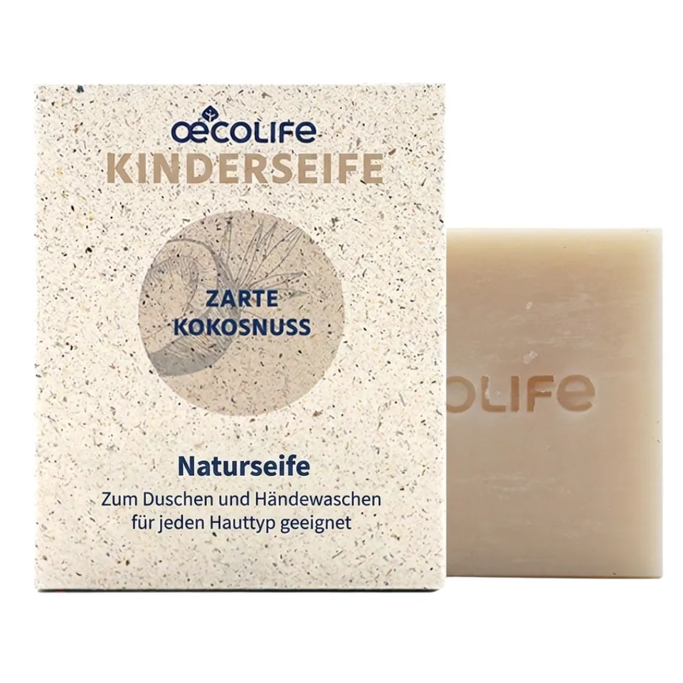 oecolife-k-rperpflege-feste-naturseife-kokosnuss-100-g image 1