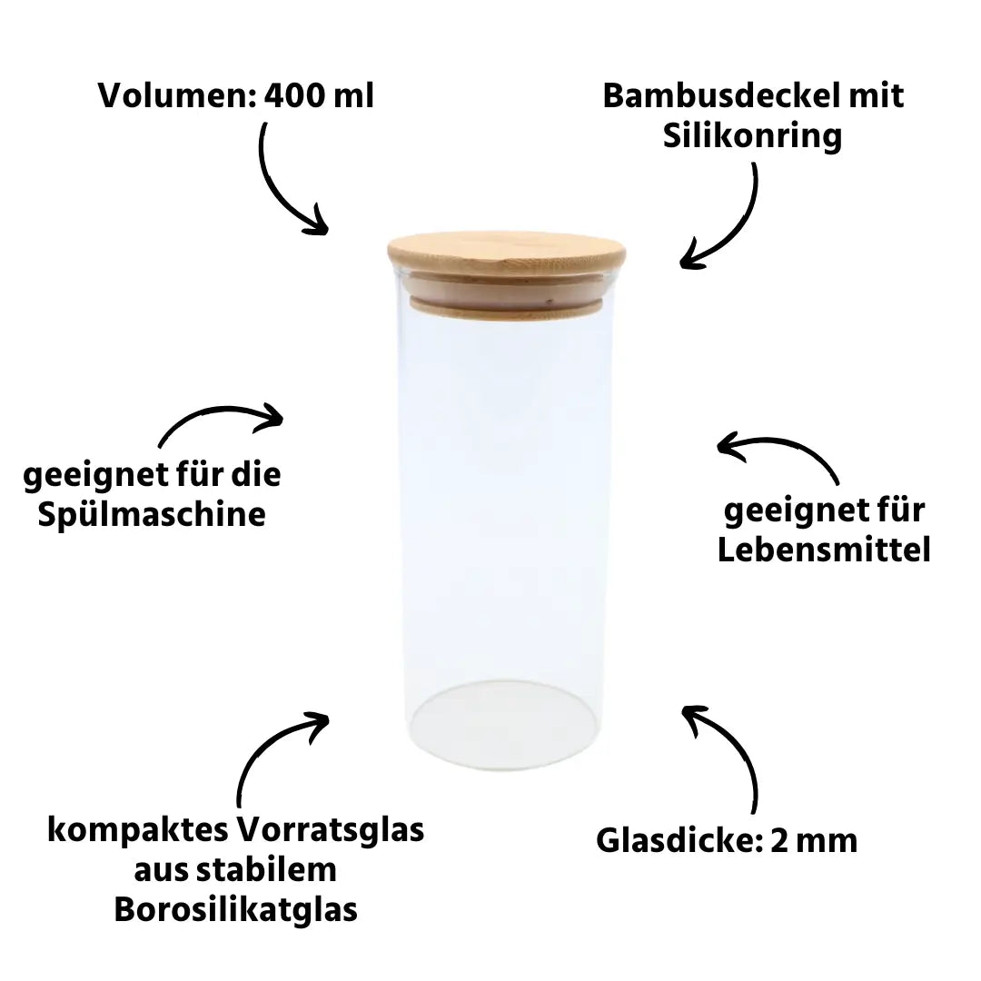 oecolife-vorratsglas-mit-bambusdeckel-400-ml-borosilikatglas image 2