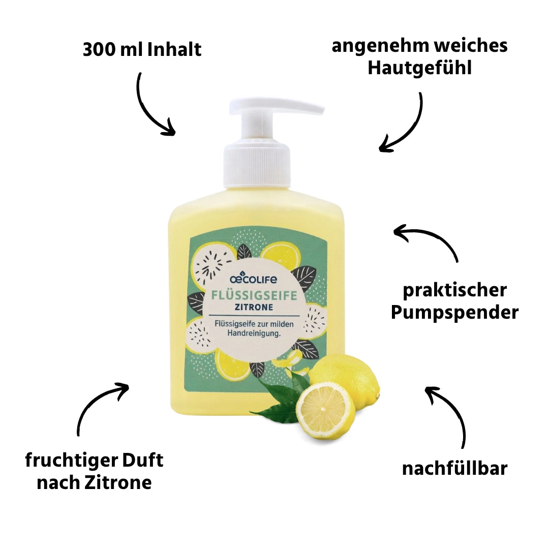 oecolife-fl-ssigseife-zitrone-handseife-300-ml-olive image 2