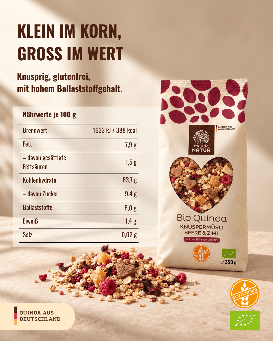 mudda-bio-quinoa-knusperm-sli-beere-zimt-glutenfrei image 3