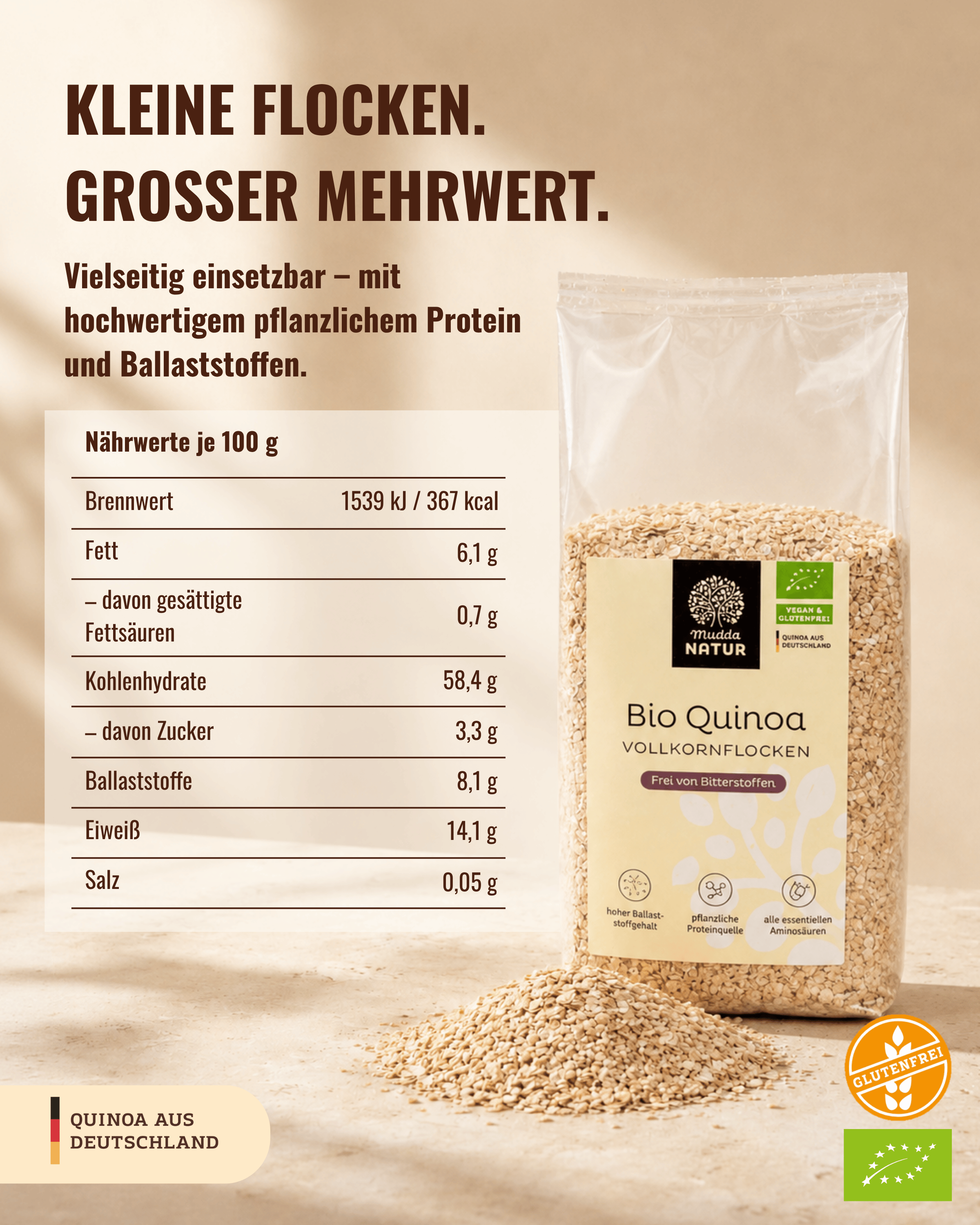 mudda-bio-quinoa-vollkornflocken-porridge-glutenfrei image 3