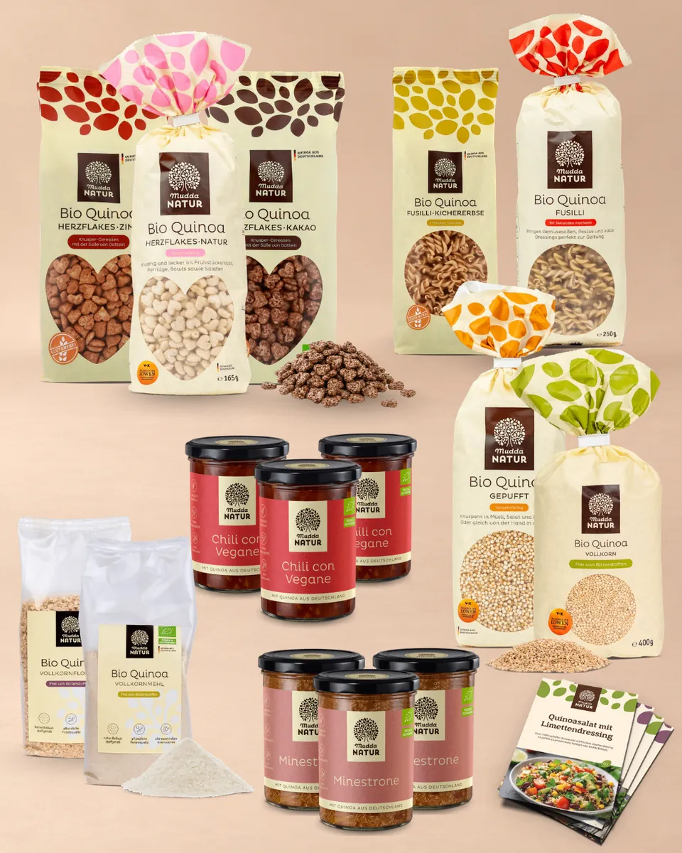 mudda-bio-quinoa-kennenlern-xxl-set-11-teilig-glutenfrei image 1