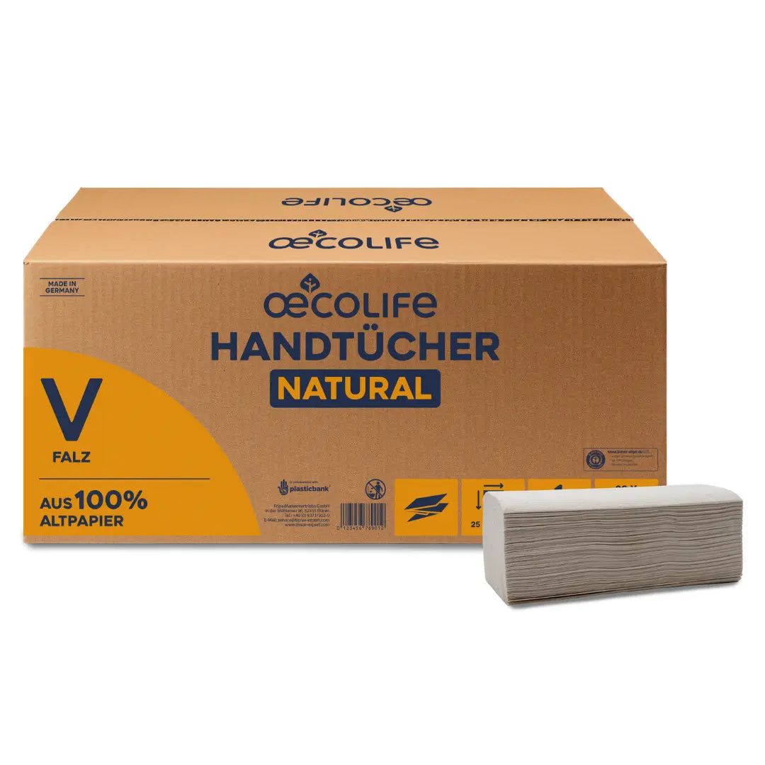 oecolife-handt-cher-natural-v-falz-4800-blatt-recycling image 1